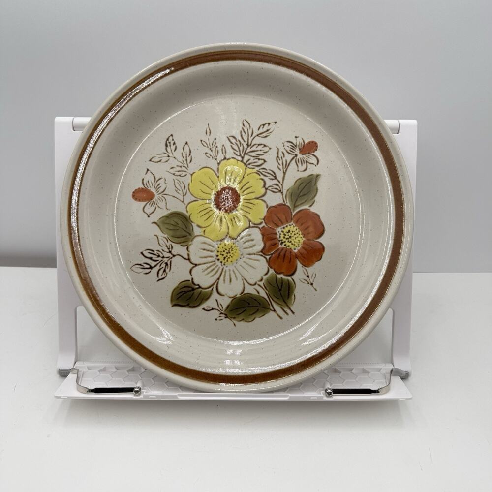 Old Brook Collection Stoneware Retro MCM Stone Brook Dinner Plate‎ 10.75” D EUC